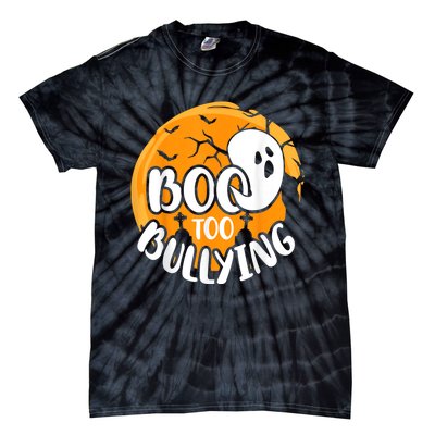 Boo To Bullying Prevention Unity Day Halloween Ghost Tie-Dye T-Shirt