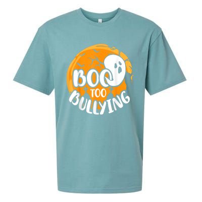 Boo To Bullying Prevention Unity Day Halloween Ghost Sueded Cloud Jersey T-Shirt