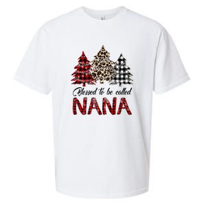 Blessed To Be Called Nana Christmas Pine Tree MotherS Day Sueded Cloud Jersey T-Shirt