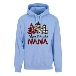 Blessed To Be Called Nana Christmas Pine Tree MotherS Day Unisex Surf Hoodie