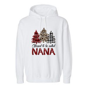 Blessed To Be Called Nana Christmas Pine Tree MotherS Day Garment-Dyed Fleece Hoodie