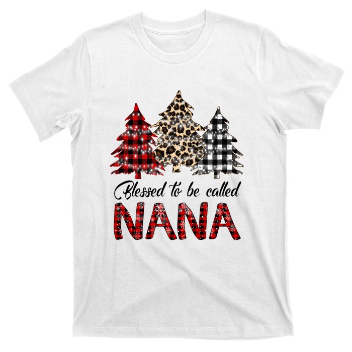 Blessed To Be Called Nana Christmas Pine Tree MotherS Day T-Shirt