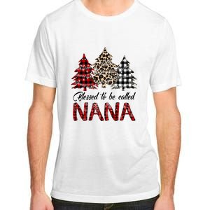 Blessed To Be Called Nana Christmas Pine Tree MotherS Day Adult ChromaSoft Performance T-Shirt