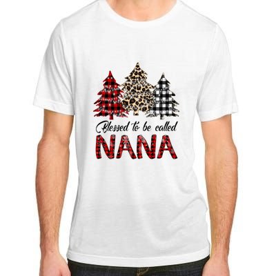 Blessed To Be Called Nana Christmas Pine Tree MotherS Day Adult ChromaSoft Performance T-Shirt