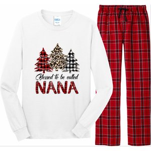 Blessed To Be Called Nana Christmas Pine Tree MotherS Day Long Sleeve Pajama Set