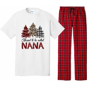 Blessed To Be Called Nana Christmas Pine Tree MotherS Day Pajama Set