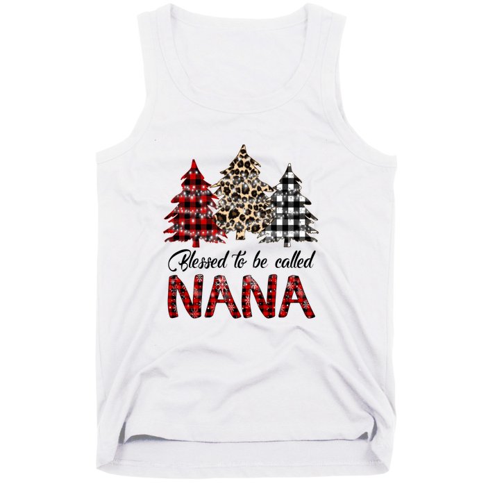 Blessed To Be Called Nana Christmas Pine Tree MotherS Day Tank Top