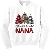 Blessed To Be Called Nana Christmas Pine Tree MotherS Day Kids Sweatshirt