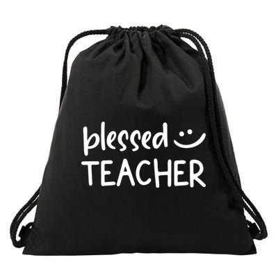 Blessed Teacher Drawstring Bag