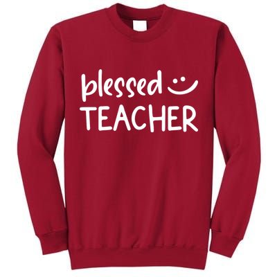 Blessed Teacher Tall Sweatshirt