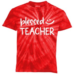 Blessed Teacher Kids Tie-Dye T-Shirt