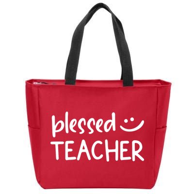 Blessed Teacher Zip Tote Bag
