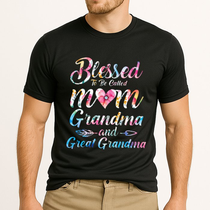 Blessed To Be Called Mom Grandma Great Grandma MotherS Day Cooling Performance Crew T-Shirt