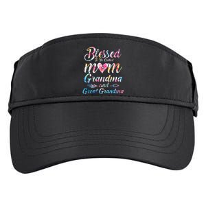 Blessed To Be Called Mom Grandma Great Grandma MotherS Day Adult Drive Performance Visor