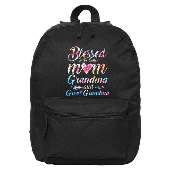 Blessed To Be Called Mom Grandma Great Grandma MotherS Day 16 in Basic Backpack