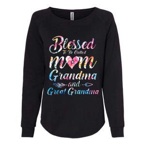 Blessed To Be Called Mom Grandma Great Grandma MotherS Day Womens California Wash Sweatshirt