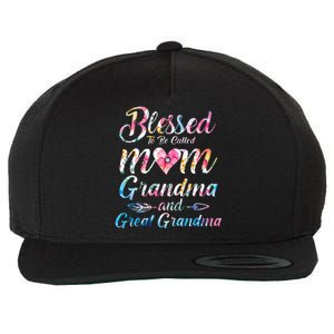 Blessed To Be Called Mom Grandma Great Grandma MotherS Day Wool Snapback Cap