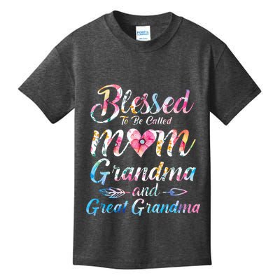 Blessed To Be Called Mom Grandma Great Grandma MotherS Day Kids T-Shirt