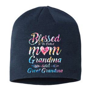 Blessed To Be Called Mom Grandma Great Grandma MotherS Day Sustainable Beanie