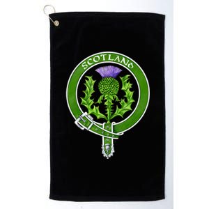 Belted Thistle Badge Of Scotland Platinum Collection Golf Towel