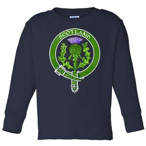 Belted Thistle Badge Of Scotland Toddler Long Sleeve Shirt