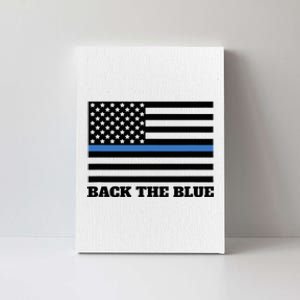 Back The Blue Police Support Thin Blue Line Canvas