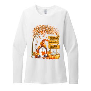 Blessed To Be Called Nana Fall Gnome Thanksgiving MotherS Day Womens CVC Long Sleeve Shirt