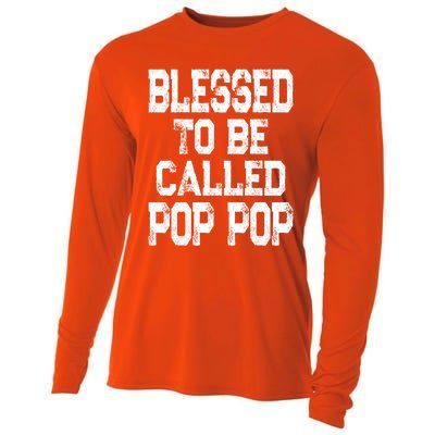 Blessed To Be Called Pop Pop Grandpa Gift Meaningful Gift Cooling Performance Long Sleeve Crew