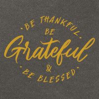 Be Thankful Be Grateful And Be Blessed Cotton Canvas Backpack