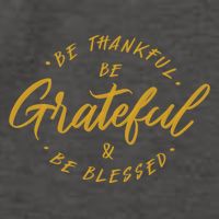 Be Thankful Be Grateful And Be Blessed Vector Backpack