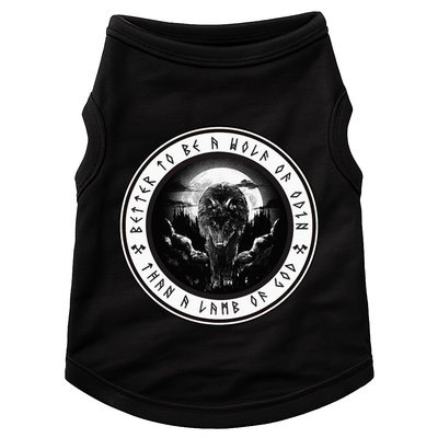 Better To Be A Wolf Of Odin Than A L.A.M.B Of God Doggie Tank