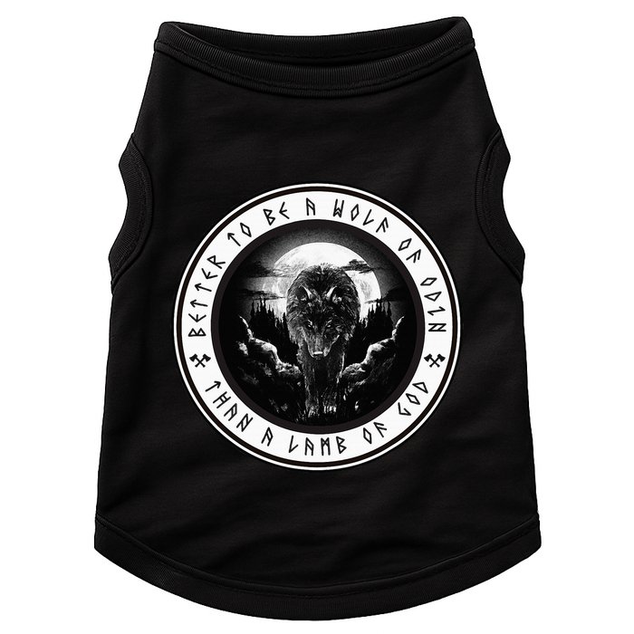 Better To Be A Wolf Of Odin Than A L.A.M.B Of God Doggie Tank