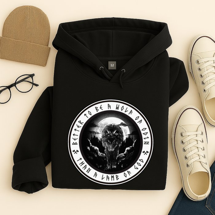 Better To Be A Wolf Of Odin Than A L.A.M.B Of God Hoodie
