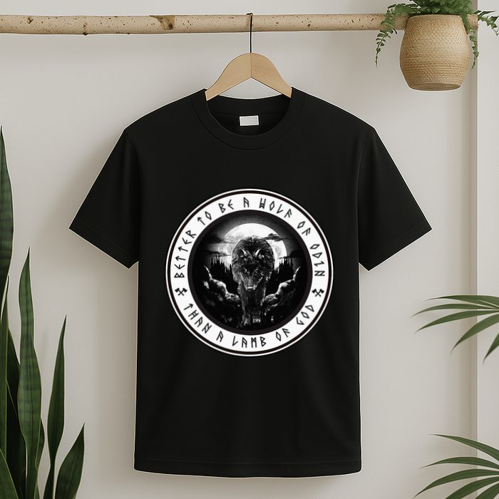 Better To Be A Wolf Of Odin Than A L.A.M.B Of God T-Shirt