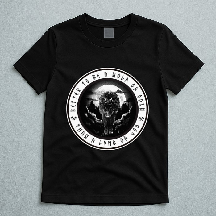 Better To Be A Wolf Of Odin Than A L.A.M.B Of God T-Shirt