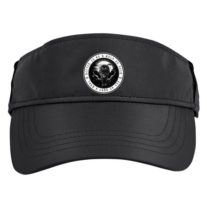 Better To Be A Wolf Of Odin Than A L.A.M.B Of God Adult Drive Performance Visor