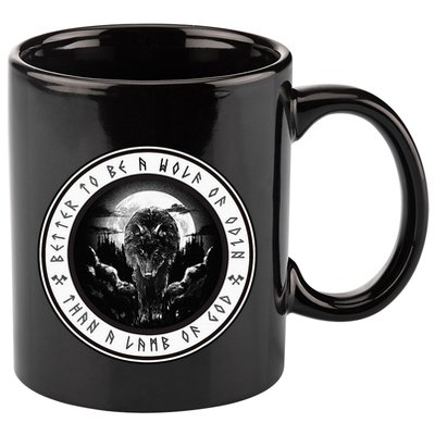 Better To Be A Wolf Of Odin Than A L.A.M.B Of God 11oz C Handle Ceramic Mug