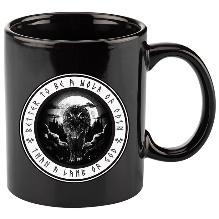 Better To Be A Wolf Of Odin Than A L.A.M.B Of God 11oz C Handle Ceramic Mug