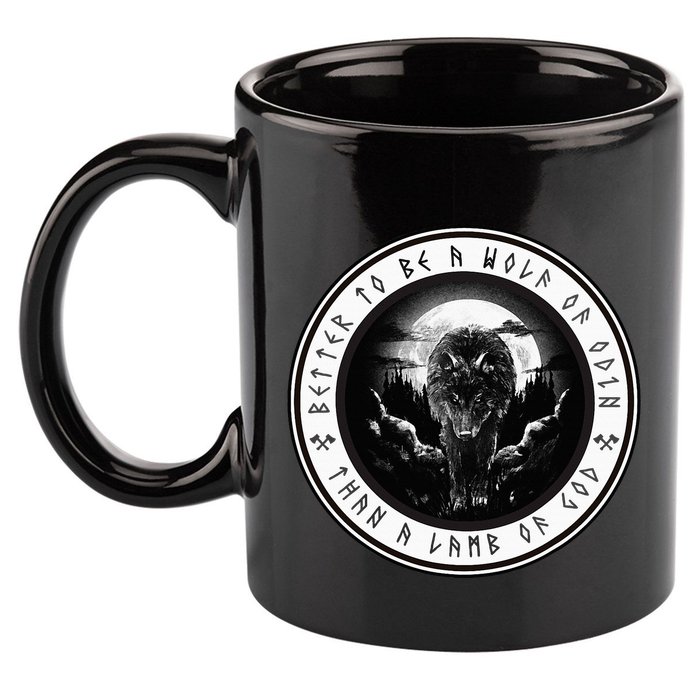 Better To Be A Wolf Of Odin Than A L.A.M.B Of God 11oz C Handle Ceramic Mug