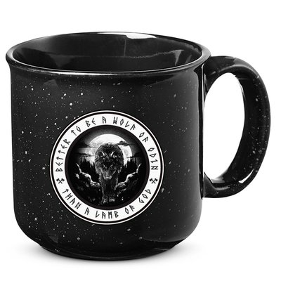 Better To Be A Wolf Of Odin Than A L.A.M.B Of God 15oz Campfire Ceramic Mug