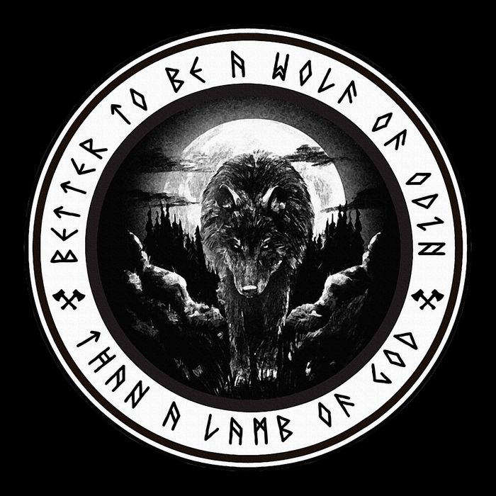 Better To Be A Wolf Of Odin Than A L.A.M.B Of God Drawstring Bag