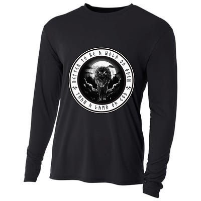 Better To Be A Wolf Of Odin Than A L.A.M.B Of God Cooling Performance Long Sleeve Crew