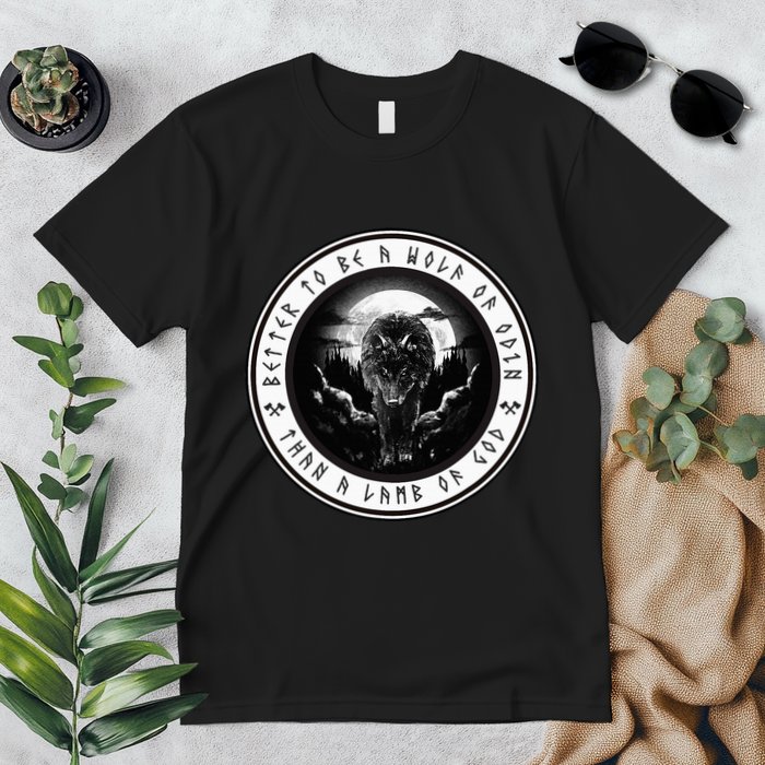 Better To Be A Wolf Of Odin Than A L.A.M.B Of God Premium T-Shirt