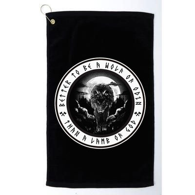 Better To Be A Wolf Of Odin Than A L.A.M.B Of God Golf Towel