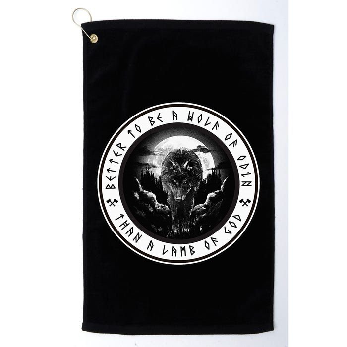 Better To Be A Wolf Of Odin Than A L.A.M.B Of God Golf Towel