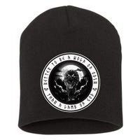 Better To Be A Wolf Of Odin Than A L.A.M.B Of God Short Acrylic Beanie