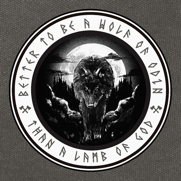 Better To Be A Wolf Of Odin Than A L.A.M.B Of God Cotton Canvas Backpack