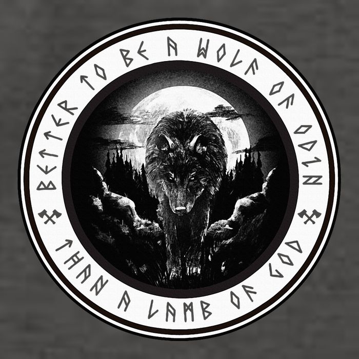Better To Be A Wolf Of Odin Than A L.A.M.B Of God Vector Backpack