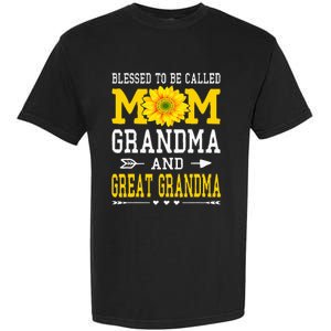 Blessed To Be Called Mom Grandma Great Grandma MotherS Day Garment-Dyed Heavyweight T-Shirt