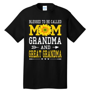 Blessed To Be Called Mom Grandma Great Grandma MotherS Day Tall T-Shirt